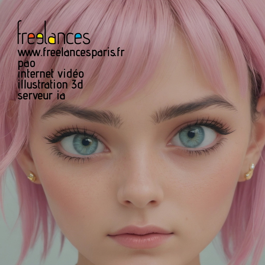 Pao mise en page internet vidéo illustration 3d serveur IA générative AI freelance paris studio de création magazines 8l46td60